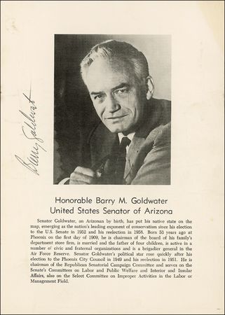 Lot #119 Ronald Reagan and Barry Goldwater - Image 2