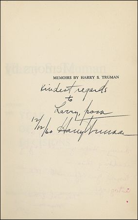 Lot #153 Harry S. Truman - Image 2