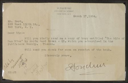 Lot #891 Harry Houdini - Image 3