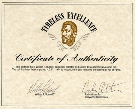 Lot #1397 Bill Russell - Image 2