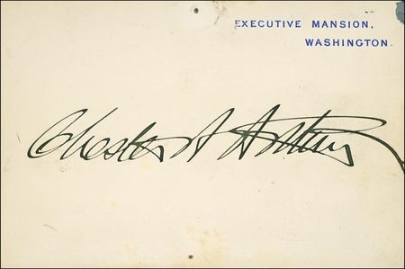 Lot #5 Chester A. Arthur