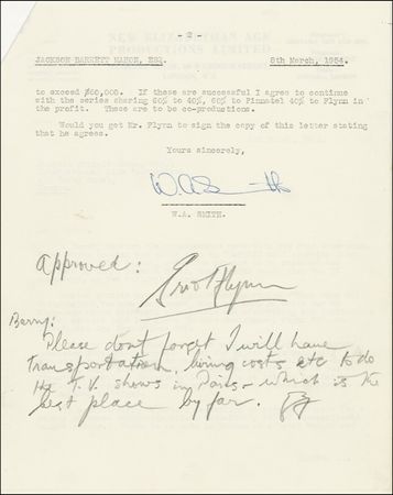 Lot #837 Errol Flynn - Image 1