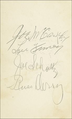Lot #1137 Baseball Signatures - Image 1