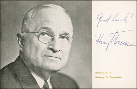 Lot #152 Harry S. Truman - Image 1