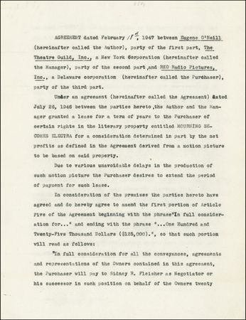 Lot #455 Eugene O?Neill - Image 2