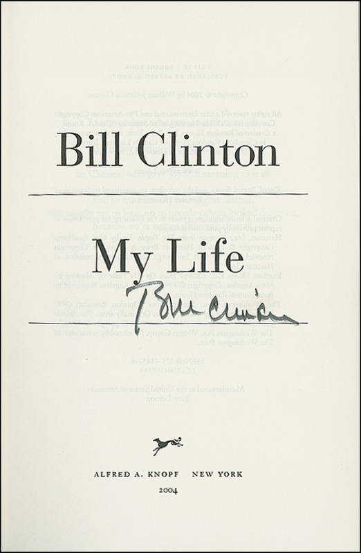 Lot 26 Bill Clinton