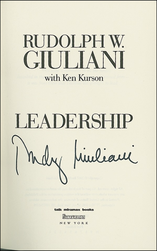 Lot 301 Rudy Giuliani