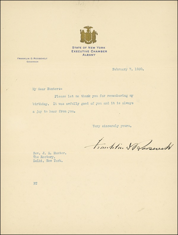 Lot 160 Franklin D. Roosevelt