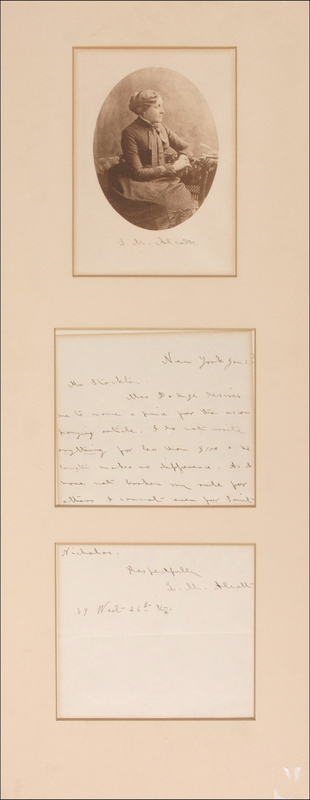 Lot 585 Louisa May Alcott