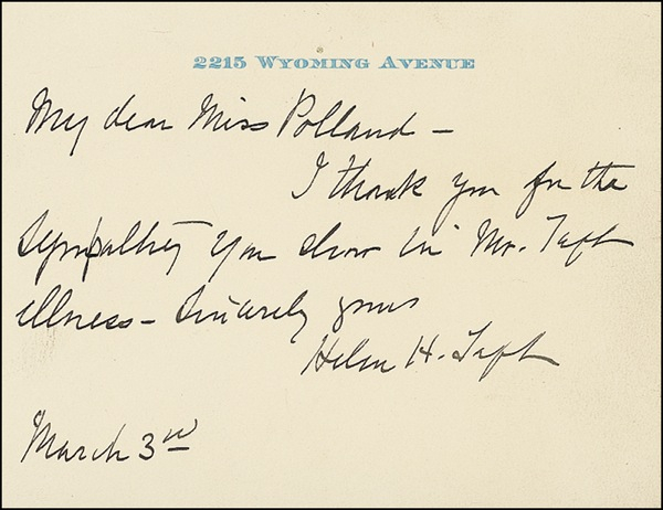 Lot 167 Helen H. Taft