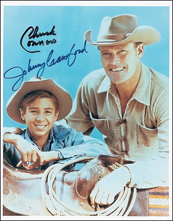 Lot 996 Chuck Connors and Johnny Crawford