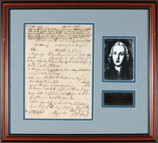 Lot 268 Declaration of Independence: Ross, George