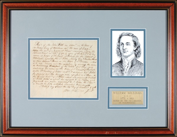 Lot 275 Declaration of Independence: Williams, William