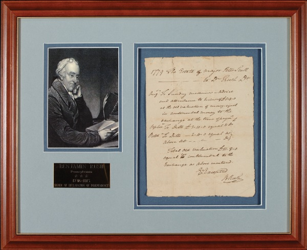 Lot 269 Declaration of Independence: Rush, Benjamin