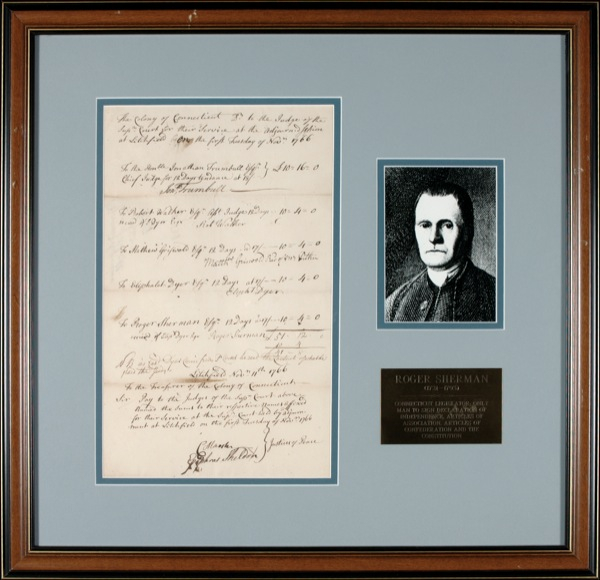 Lot 271 Declaration of Independence: Sherman, Roger