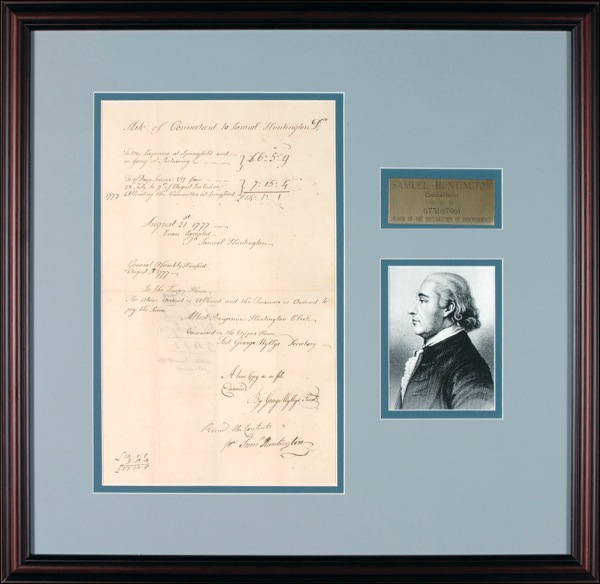 Lot 258 Declaration of Independence: Huntington, Samuel