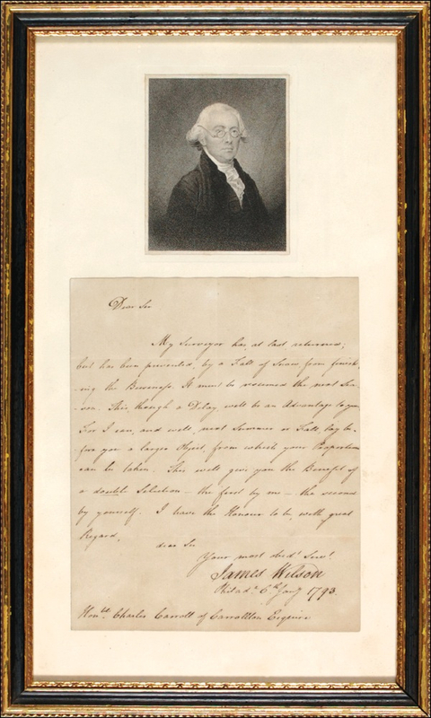 Lot 276 Declaration of Independence: Wilson, James