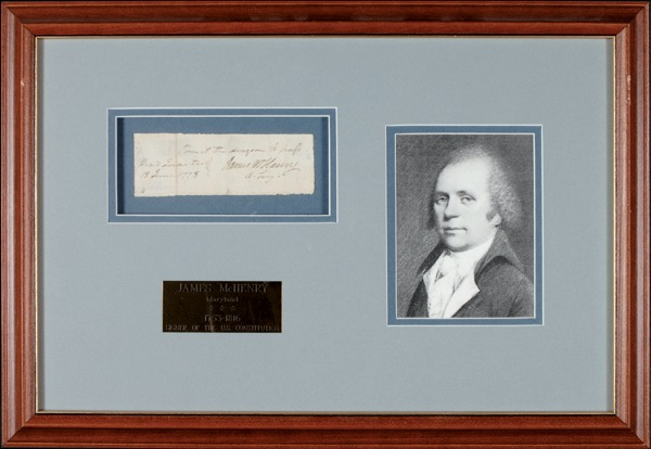 Lot 385 U. S. Constitution: McHenry, James