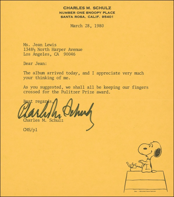 Lot 747 Charles Schulz