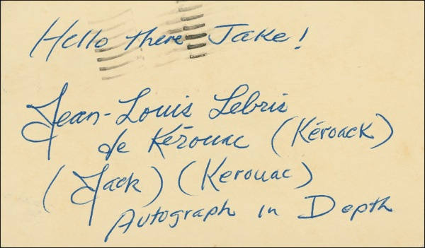 Lot 643 Jack Kerouac