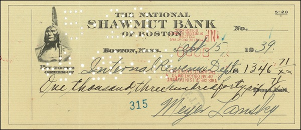 Lot 328 Meyer Lansky