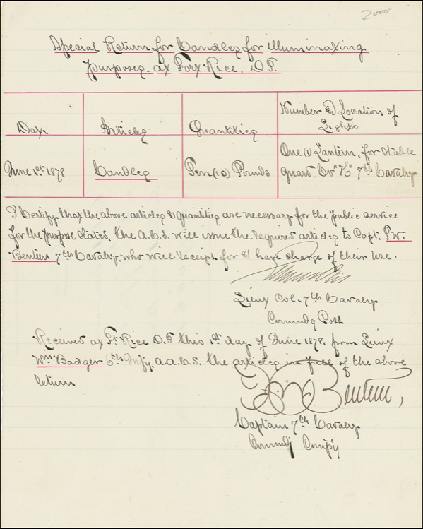 Lot 403 Frederick Benteen