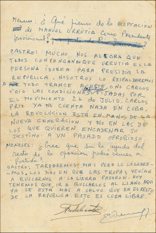 Lot 226 Fidel Castro