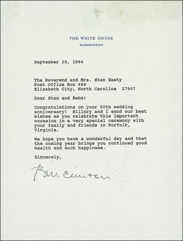 Lot 28 Bill Clinton