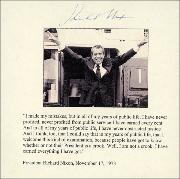 Lot 126 Richard Nixon