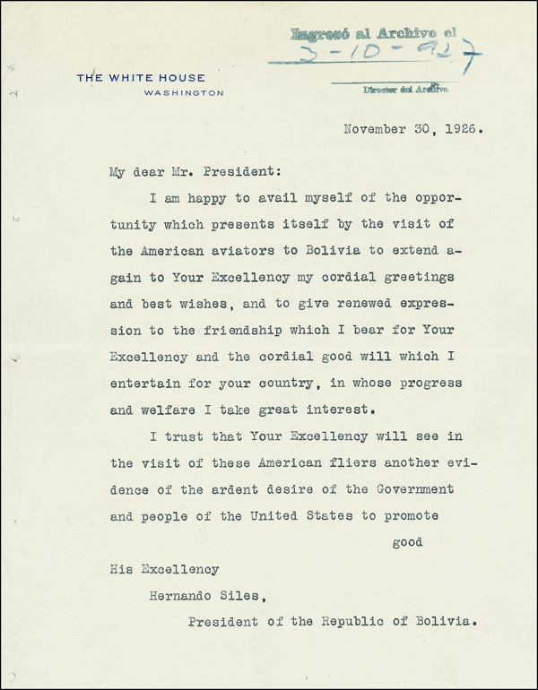 Lot 36 Calvin Coolidge