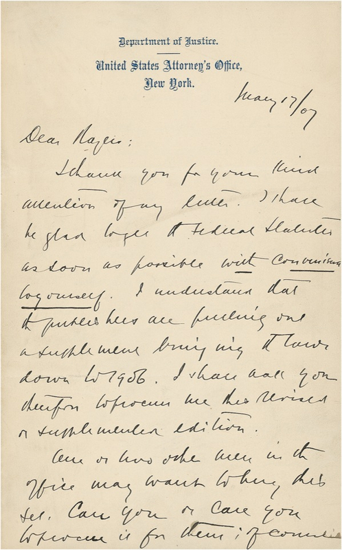 Lot 294 Felix Frankfurter