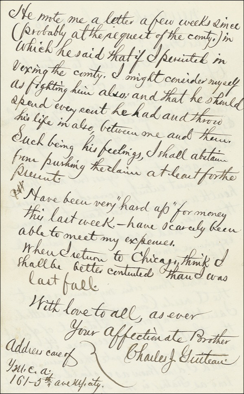 Lot 304 Charles J. Guiteau