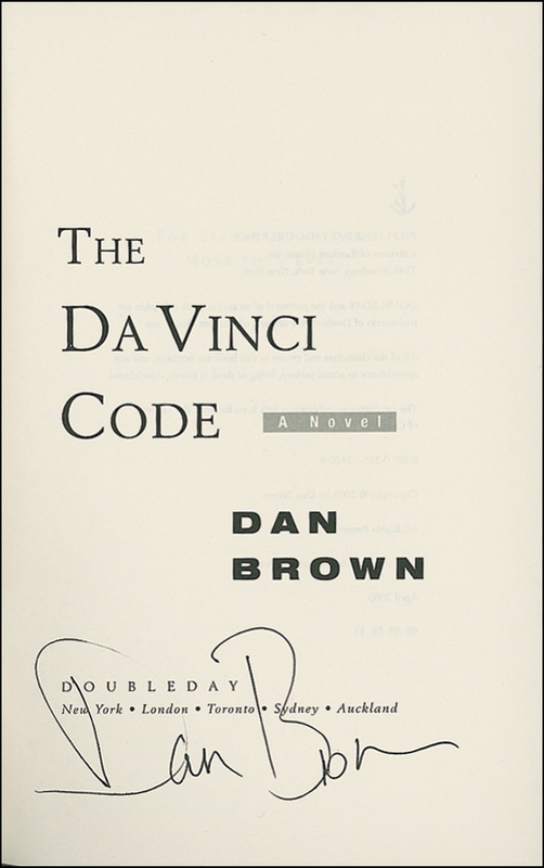 Lot 600 Dan Brown