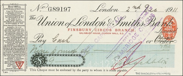 Lot 368 Ernest Shackleton