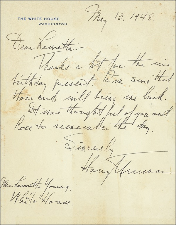 Lot 183 Harry S. Truman