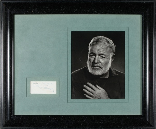 Lot 636 Ernest Hemingway