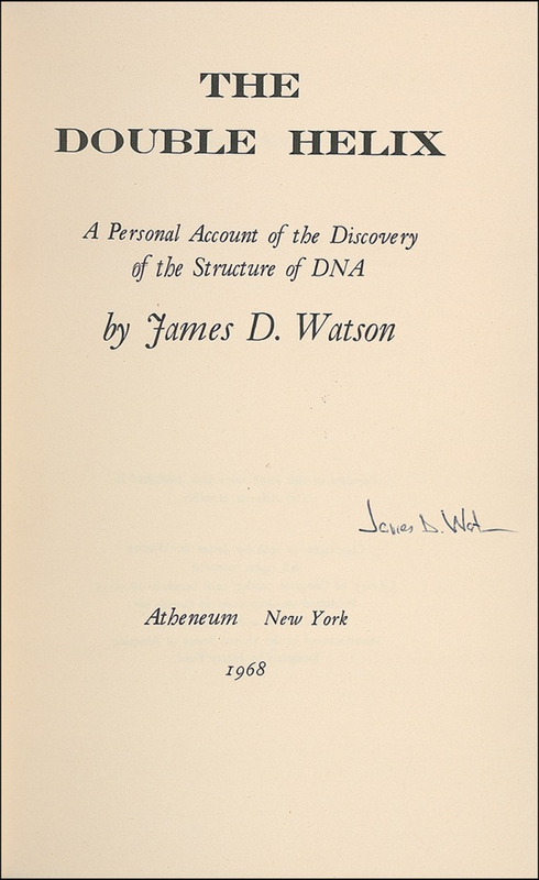 Lot 395 James D. Watson