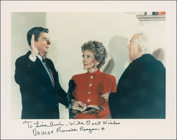Lot 153 Ronald and Nancy Reagan