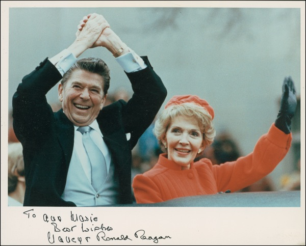 Lot 154 Ronald and Nancy Reagan