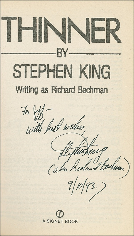 Lot 645 Stephen King