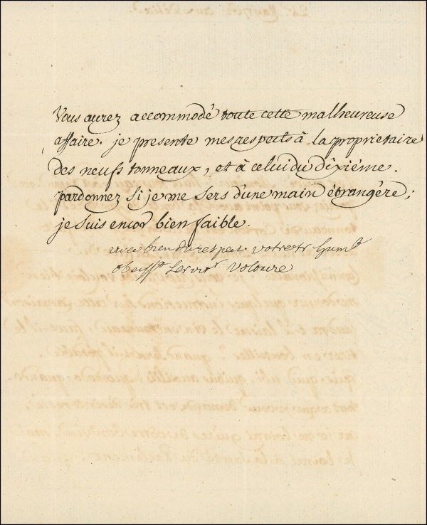 Lot 707 François-Marie Arouet Voltaire