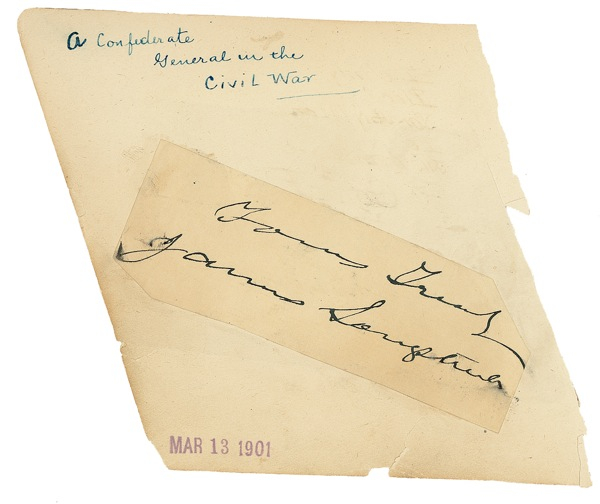 Lot 443 James Longstreet