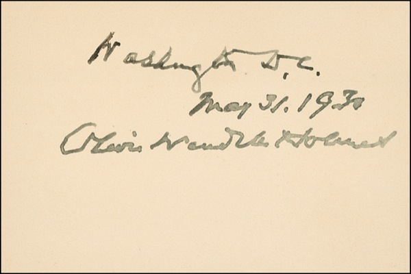 Lot 371 Supreme Court: Holmes, Jr., Oliver Wendell