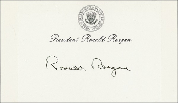 Lot 152 Ronald Reagan
