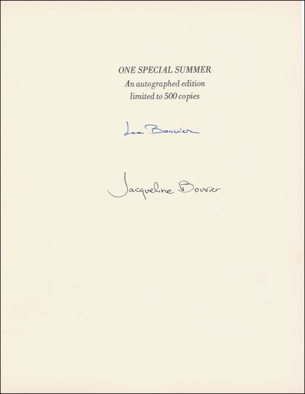 Lot 103 Jacqueline Kennedy and Lee Bouvier