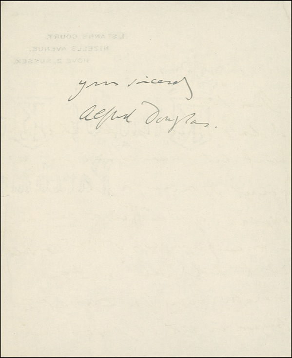 Lot 619 Lord Alfred Douglas