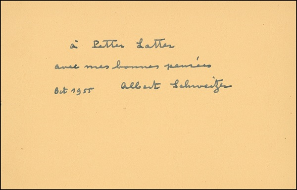 Lot 367 Albert Schweitzer