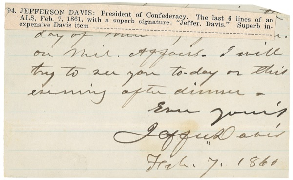 Lot 238 Jefferson Davis