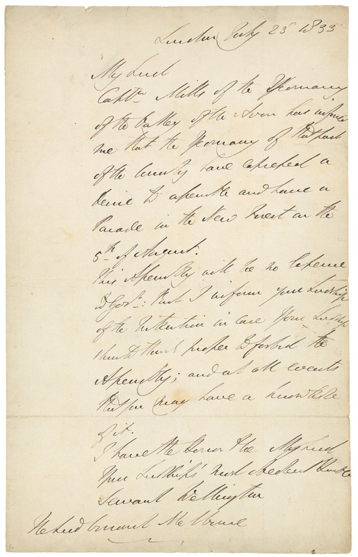 Lot 471 Duke of Wellington