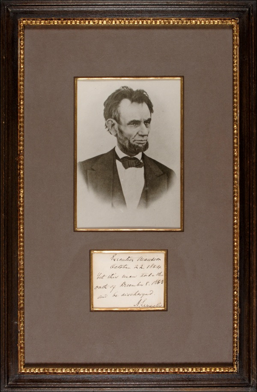 Lot 109 Abraham Lincoln